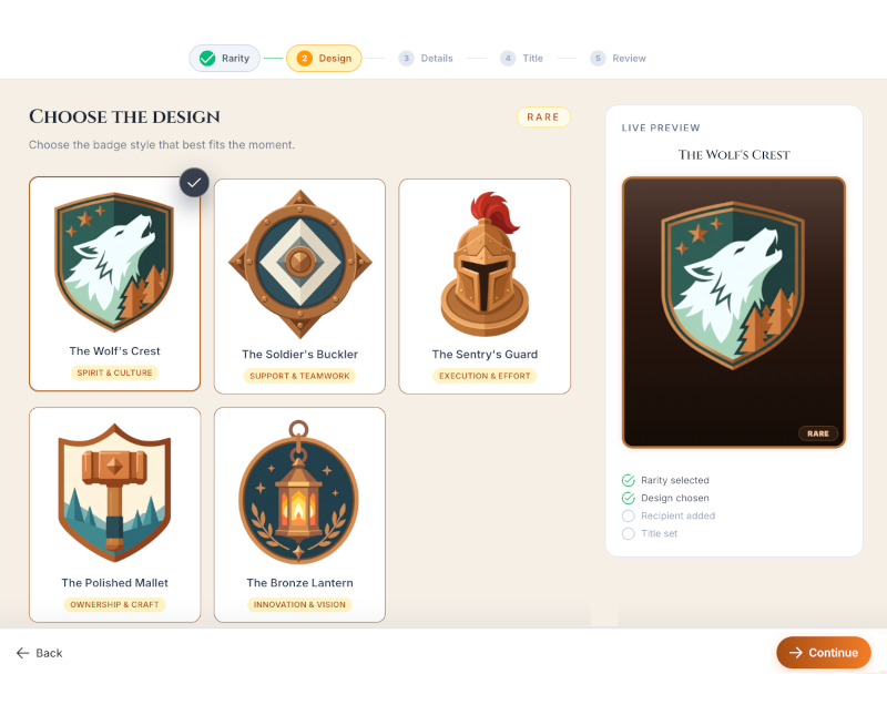 Vista previa de la función de forja de MeritForge